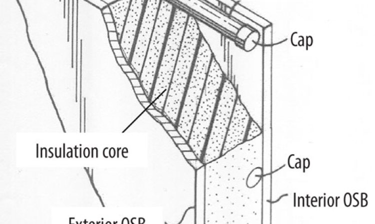 Figure 9: Structural insulate panels with pipe encapsulation.