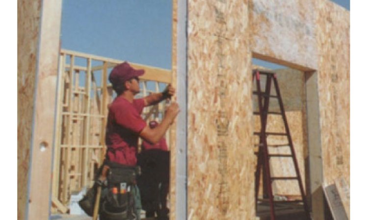 Figure 3: Types of residential walls used in the KU research - Structural insulated panel wall (SIP) (Source: 'Building with SIPs', Michael Morley)