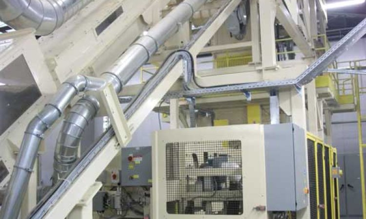 The small footprint of PremierTech Chronos' fully automated line's compact design and space-saving equipment accommodates constrained space.