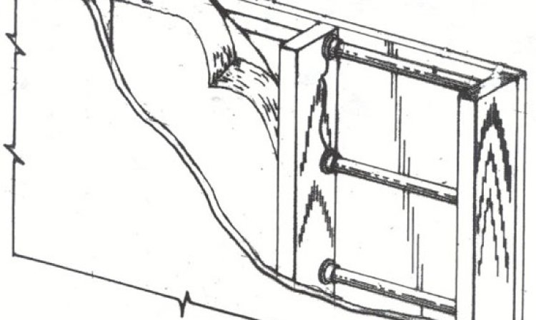 Figure 8: Frame wall with pipe encapsulation.