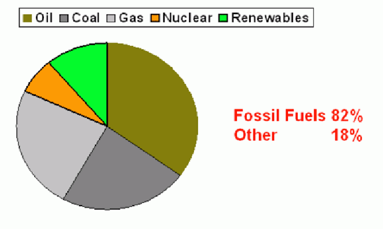 Figure 1: World energy supply.