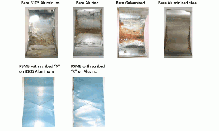 Figure 3: Accelerated corrosion tests show that the use of PSMB eliminated corrosion.